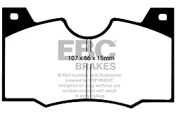 DP4188R Klocki hamulcowe YELLOWSTUFF EBC Brakes Lancia 2000 Fulvia