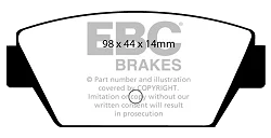 DP576 Klocki hamulcowe ULTIMAX2 EBC Brakes Mitsubishi Colt Eclipse Galant Lancer Libero Colt GTi Galant GTi Galant VR4 Lancer GTi