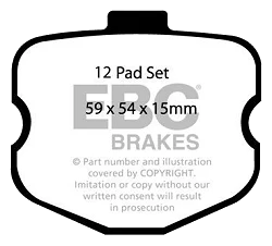DP81771.14SR11 Sportowe klocki hamulcowe Sintered SR11™ EBC Brakes Chevrolet Corvette C6 Grand Sport Corvette C6 Z06 Chevrolet Corvette C6 Grand Sport Corvette C6 Z06 - DP81771.14SR11