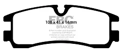 DP1621/2 Klocki hamulcowe ULTIMAX2 EBC Brakes Cadillac Seville - DP1621/2