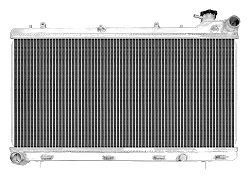 Chłodnica wody FMIC.Pro Subaru Impreza GC8, 1993-1998