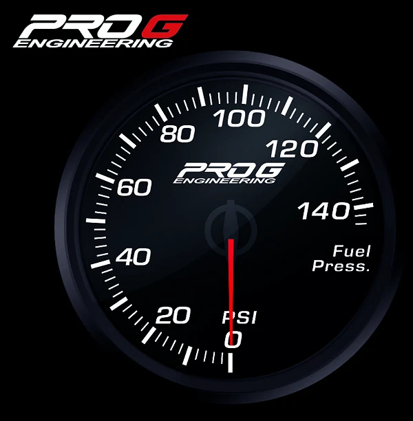 Wskaźnik Pro G Race Series RC, ciśnienia paliwa PSI WHITE 52mm
