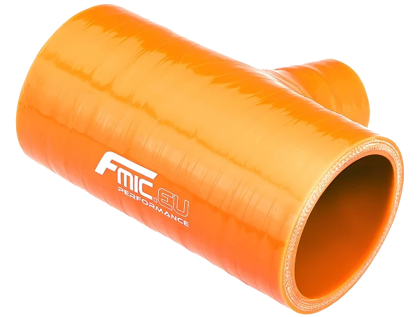 Trójnik silikonowy T-Piece 70/32mm Pomarańczowy