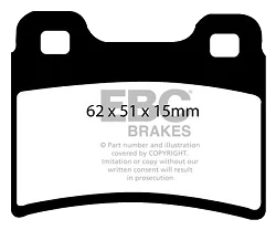 DP953 Klocki hamulcowe ULTIMAX2 EBC Brakes Ford Escort Mk5 Escort Mk6 Orion KIA Sephia Escort Mk5 RS 4X4 RS2000 Escort Mk5 RS RS2000 Escort Mk6 RS 4X4 RS2000 Escort Mk6 RS RS2000