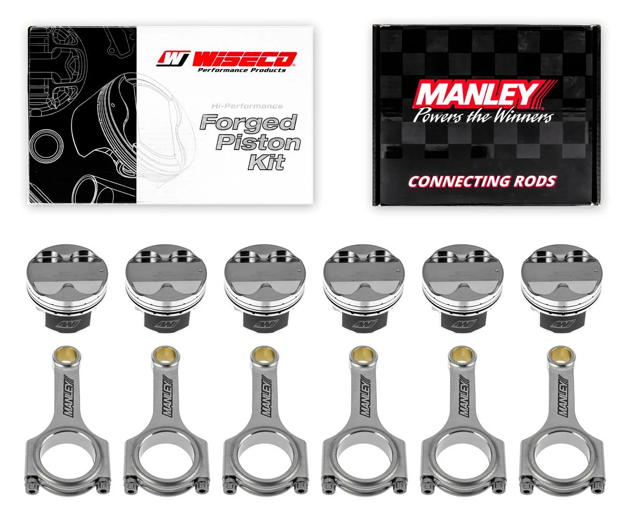 Kute tłoki Wiseco + korbowody Manley H-beam Toyota Supra 2JZGTE 3.0l 24V 93-98 86.5mm CR 8.39:1