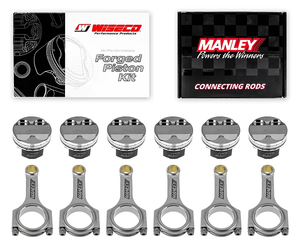 Kute tłoki Wiseco + korbowody Manley H-beam Toyota Supra 2JZGTE 3.0l 24V 93-98 87.00mm CR 8.47:1