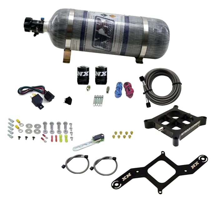 Billet Crossbar Plate System Dry Dual Stage 100-1000HP 4150 Flange 12LB Nitrous Express NX 66242-12