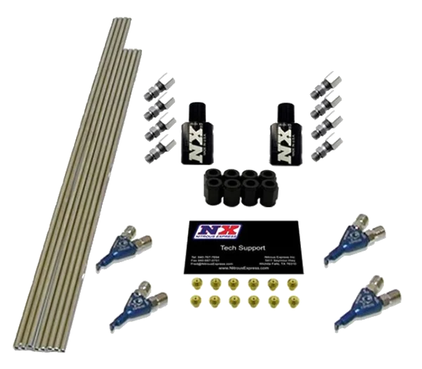 4 Cyl Piranha Plumbing Kit without Solenoids Nitrous Express NX NX400