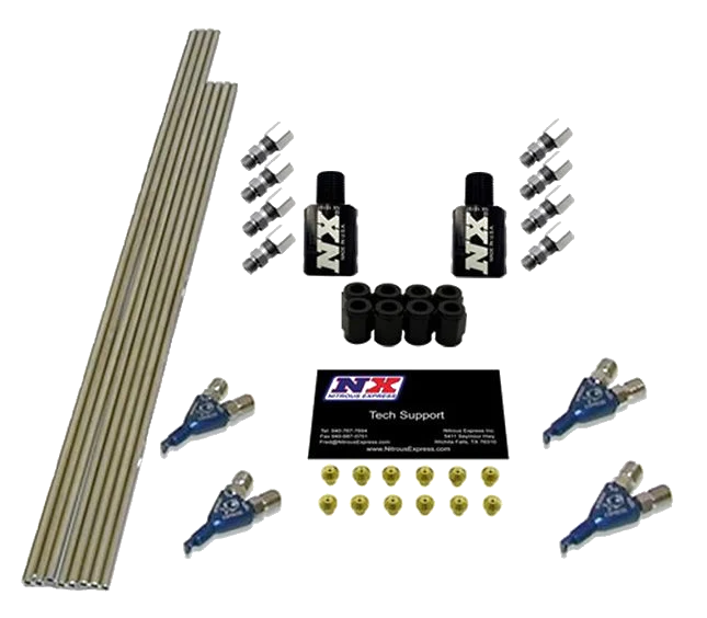 4 Cyl Piranha Plumbing Kit without Solenoids Nitrous Express NX NX400