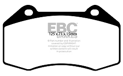 DP41539R Klocki hamulcowe YELLOWSTUFF EBC Brakes Alpine A110 A110 S Chevrolet HHR Opel Corsa D OPC Corsa E OPC Renault Clio Mk3 Megane Hatch Mk2 Megane Saloon Mk2 Megane Coupe Mk3 Scenic 2nd