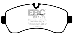 DP61928 Klocki hamulcowe GREENSTUFF EBC Brakes Dodge Sprinter 3500 Sprinter 3500 DRW FREIGHTLINER Sprinter 3500 Sprinter 3500 DRW Mercedes-Benz COMMERCIAL Sprinter Box Van Sprinter Box Van 1
