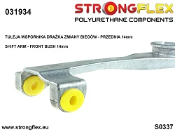 031934A: Tuleja wspornika drążka zmiany biegów - przednia 14mm SPORT