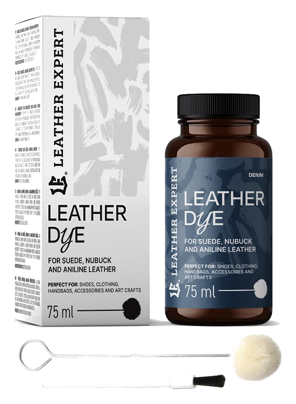 Leather Expert Leather Dye farba do zamszu nubuku aniliny - Denim dżinsowy 75ml