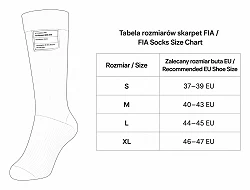 Skarpety rajdowe ognioodporne FMIC.Pro białe FIA 2036 8856-2018 rozmiar XL 46-47