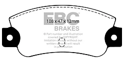 DP501 Klocki hamulcowe ULTIMAX2 EBC Brakes Fiat Argenta Croma Lancia Dedra Delta Prisma Thema Delta GT Delta HF Turbo Delta Integrale HF Turbo