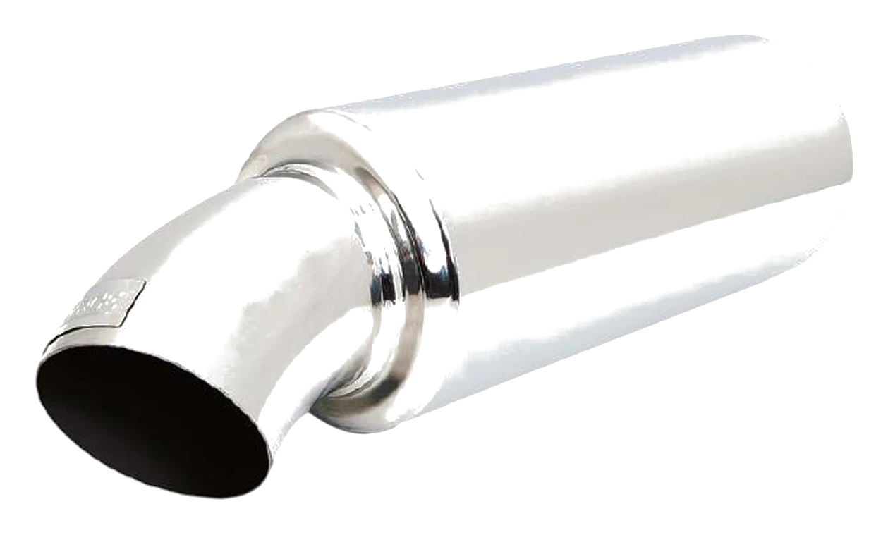 Tłumik okrągły XForce  4" Dumpipe Style 7" OD Tip, wejście 3" dł. 14"