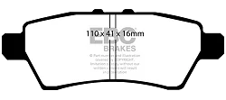 DP61748 Klocki hamulcowe GREENSTUFF EBC Brakes Nissan Pathfinder Nissan Pathfinder