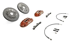 RacingLine Stage 2 Evo Big Brake Kit Red 345mm 4 Pot for Audi A3 S3 8P VW Golf MK5 MK6 R32 EA888 EA113
