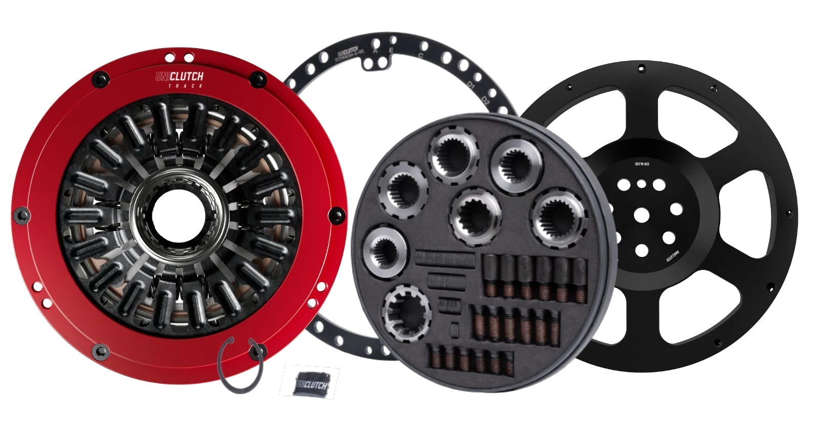Sprzęgło Dwutarczowe UniClutch Track Z Kołem Zamachowym UniClutch Mitsubishi Lancer EVO 5-9 4G63 4G63T