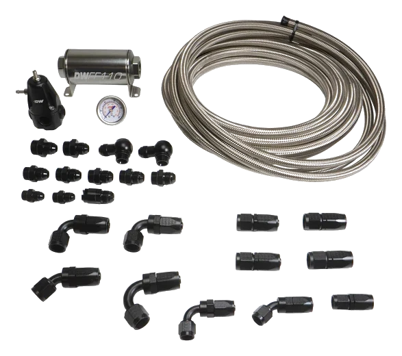 Zestaw hydrauliczny CPE ze stali nierdzewnej 8AN DeatschWerks BMW 3-Series E36 E46 1992-2006