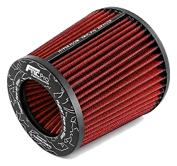 Stożkowy filtr powietrza FMIC.Pro dł. 150mm średnica montażowa 102mm czerwony