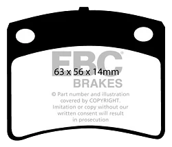 DP367 Klocki hamulcowe ULTIMAX2 EBC Brakes Datsun 280C 430 Saloon Nissan 280C 430 280C Y30 300C Y30