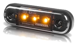 Światło obrysowe LED Purelux Position Light 3LED pomarańczowe 12V 24V 0.8W 84mm