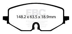 DPX2439 Klocki hamulcowe ULTIMAX2 EBC Brakes Audi A3 8Y Ford Tourneo Connect Seat Leon KL Skoda Octavia NXMk4 Volkswagen Caddy Caddy California 4Motion Caddy California Golf Mk8 Volkswagen C
