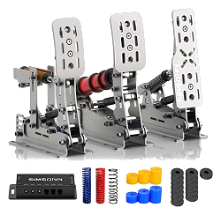 Pedalbox Pedały SIMSONN Plus X Racing Simracing Symulator - Srebrny - PLUS X