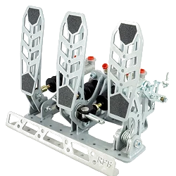 Pedalbox Drifting & Rally Mocowany do Podłogi z Podparciem Stopy RacingPedalBoxes – Szary