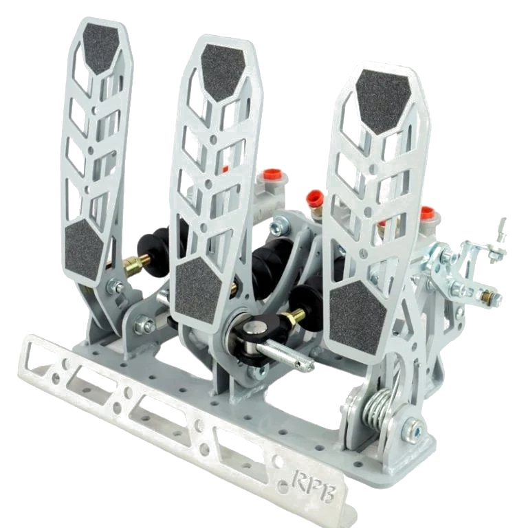 Pedalbox Drifting & Rally Mocowany do Podłogi z Podparciem Stopy RacingPedalBoxes – Szary
