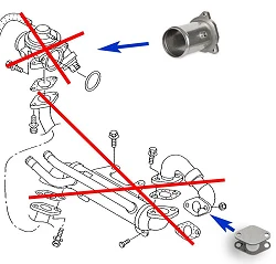 Zamiennik zaworu EGR VW Audi Seat Skoda z silnikami 1.9 TDI AWX AVF ASZ BTB AXC - EGR_01A/ZU