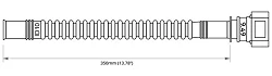 Nuke Performance Pre-Assembled In Tank Fuel Hose with SAE Quick Connect 350mm SAE 9.49 180" to ID10