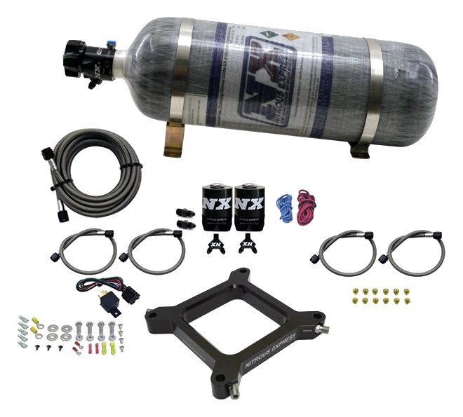 4150 Assassin Plate Alcohol Pro-Power 100-500Hp with 12Lb Carbon Bottle Nitrous Express NX 67545-12