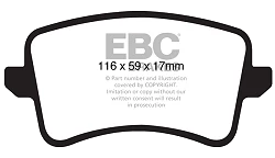 DP41988R Klocki hamulcowe YELLOWSTUFF EBC Brakes Audi A4 B8 A4 quattro B8 A4 Allroad quattro A5 B8 A5 quattro B8 A5 Cabriolet B8 A5 Cabriolet quattro B8 Q5 8R Q5 quattro 8R S4 B8 S5 B8 SQ5 8