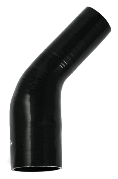 Wąż silikonowy czarny 45 stopni 2,5 - 3,5" (63-89mm)