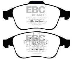 DP1992 Klocki hamulcowe ULTIMAX2 EBC Brakes Renault Laguna 3 Laguna 3 Coupe Latitude