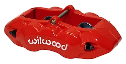 Uniwersalny zacisk hamulcowy tylny 4 tłoczkowy Wilwood 120-10526 D8-4 czerwony