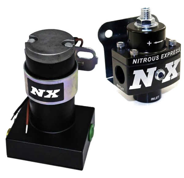 NX Black Pump with NX Billet non Bypass Regulator Nitrous Express NX 15953
