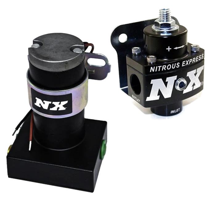 NX Black Pump with NX Billet non Bypass Regulator Nitrous Express NX 15953