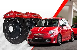 BBK029BLK-1 Big brake kit EBC Brakes Abarth 500 595 695