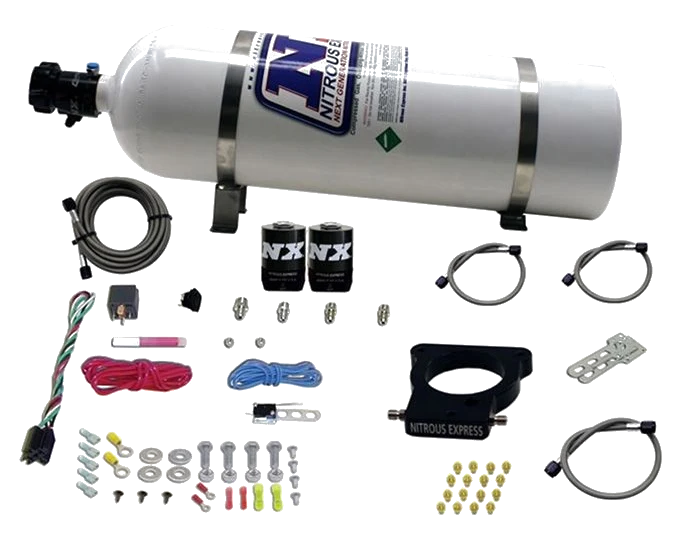 3-Bolt Nitrous Plate System with 15Lb Bottle for GM LS Nitrous Express NX 20935-15