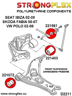 226223B: Zestaw zawieszenia przedniego Skoda Fabia