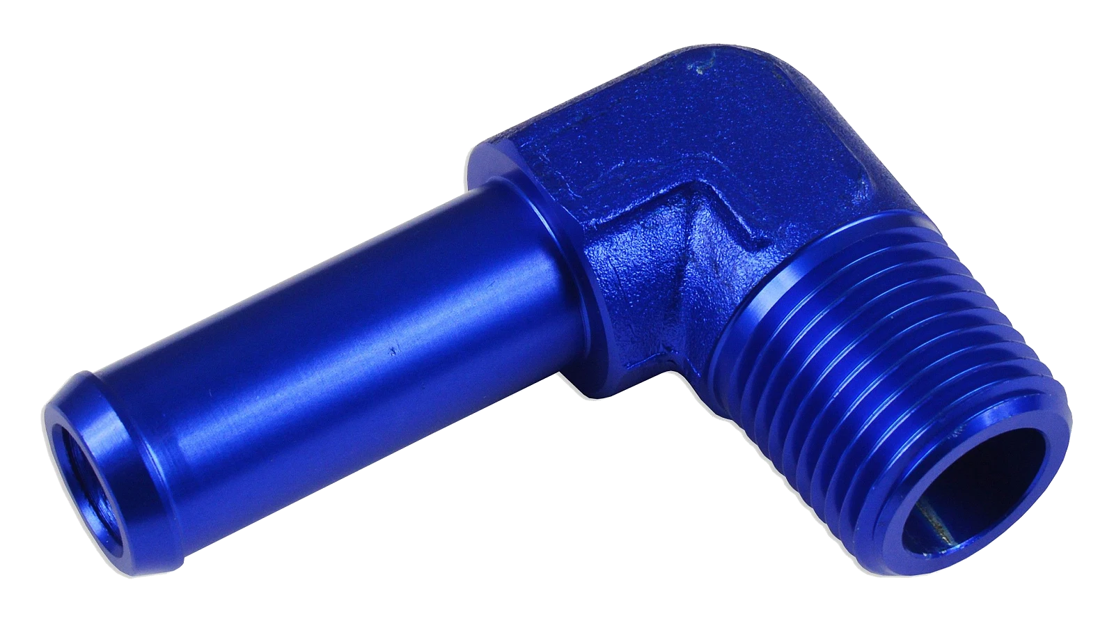 Łącznik 90' 1/2 NPT na króciec 5/8" Niebieski