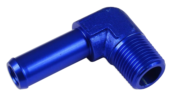 Łącznik 90' 1/8 NPT na króciec 1/4" Niebieski