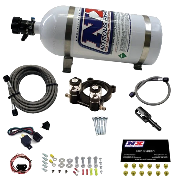 Nitrous Plate System with 10Lb Bottle for Ford 4-cyl Ecoboost 2.3L Nitrous Express NX 20954-10