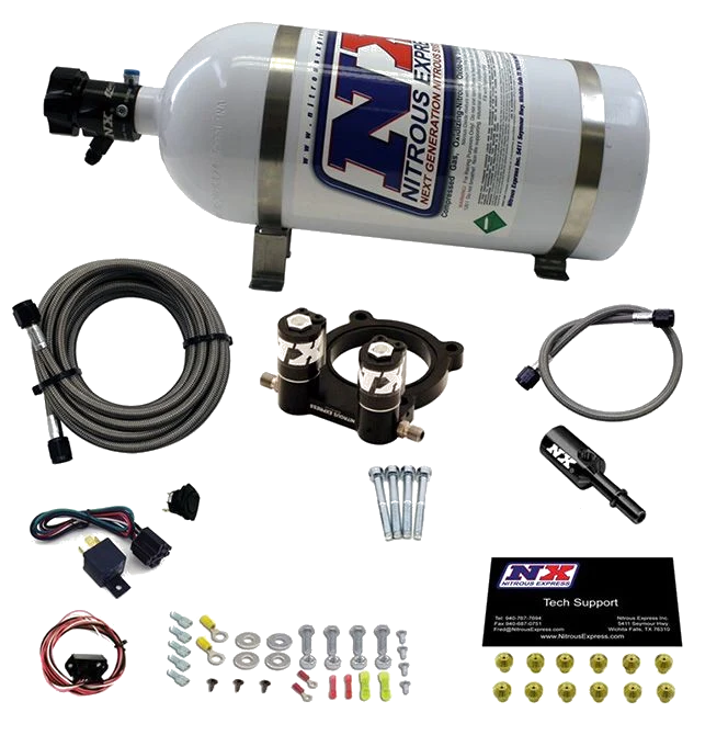 Nitrous Plate System with 10Lb Bottle for Ford 4-cyl Ecoboost 2.3L Nitrous Express NX 20954-10
