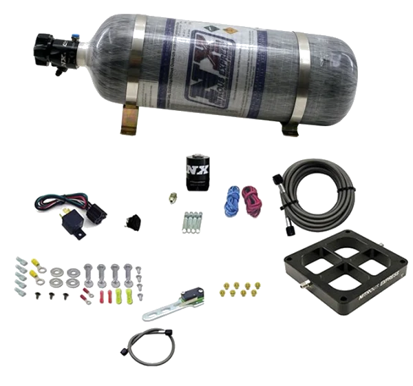 Billet Crossbar Plate System Dry Single Stage 100-500HP 4500 Flange 12LB Nitrous Express NX 66147-12