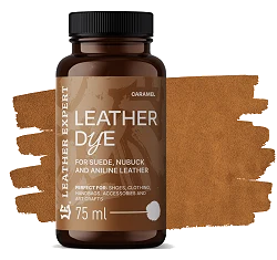 Leather Expert Leather Dye farba do zamszu nubuku aniliny - Caramel karmelowy 75ml