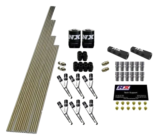 6-Cyl SSV Plumb Kit with Solenoids and 150Hp Jets Nitrous Express NX 13392